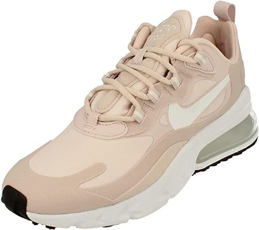 Imagen de Nike Air Max 270 React Mujeres Corriendo Entrenadores Ct1287 Zapatillas Zapatos, Barely Rose White Black