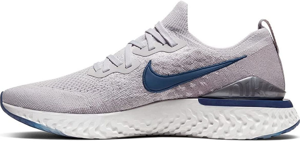 Sydney Sport. Nike Epic React Flyknit Zapatillas de Hombre, Multicolor (Vast Grey/Coastal Blue/Atmosphere Grey 015)