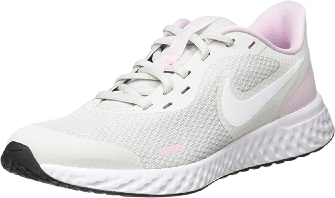 Imagen de Nike Revolution 5, Zapatillas de Gimnasio, Photon Dust/White-Pink Foam